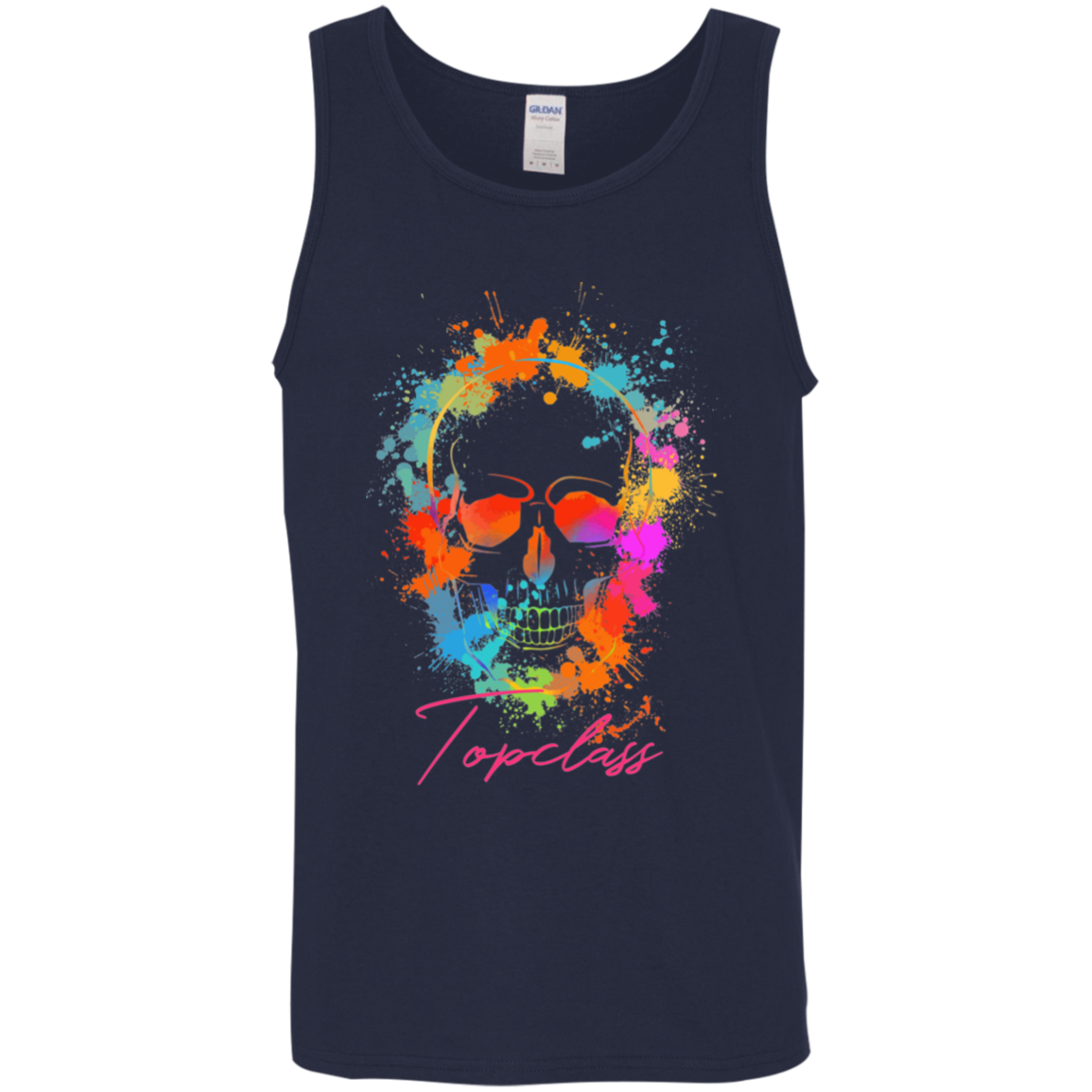 colorful skull Tank Top - Topclass Mafia