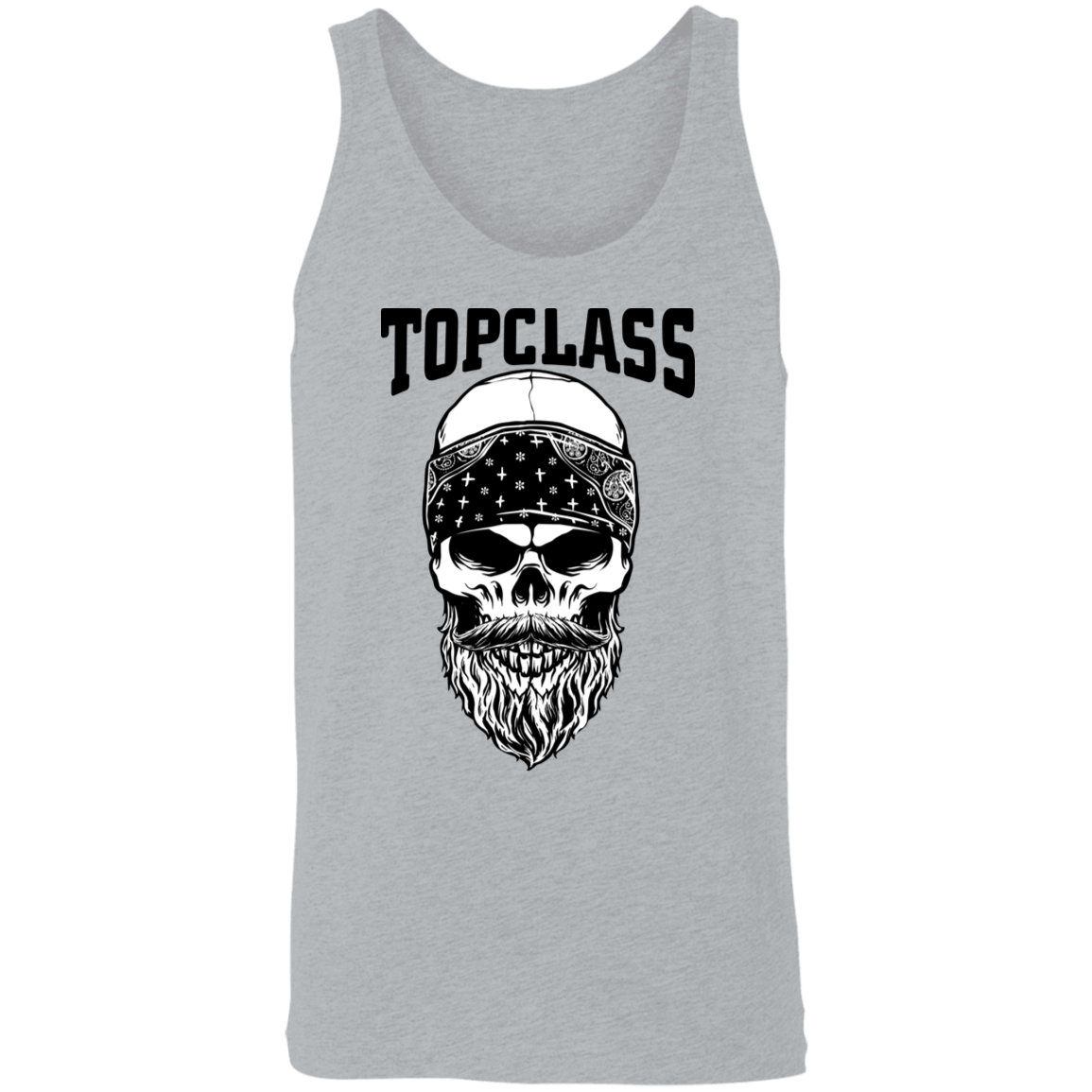 Topclass Bearded Skull and Bandana Tank Top