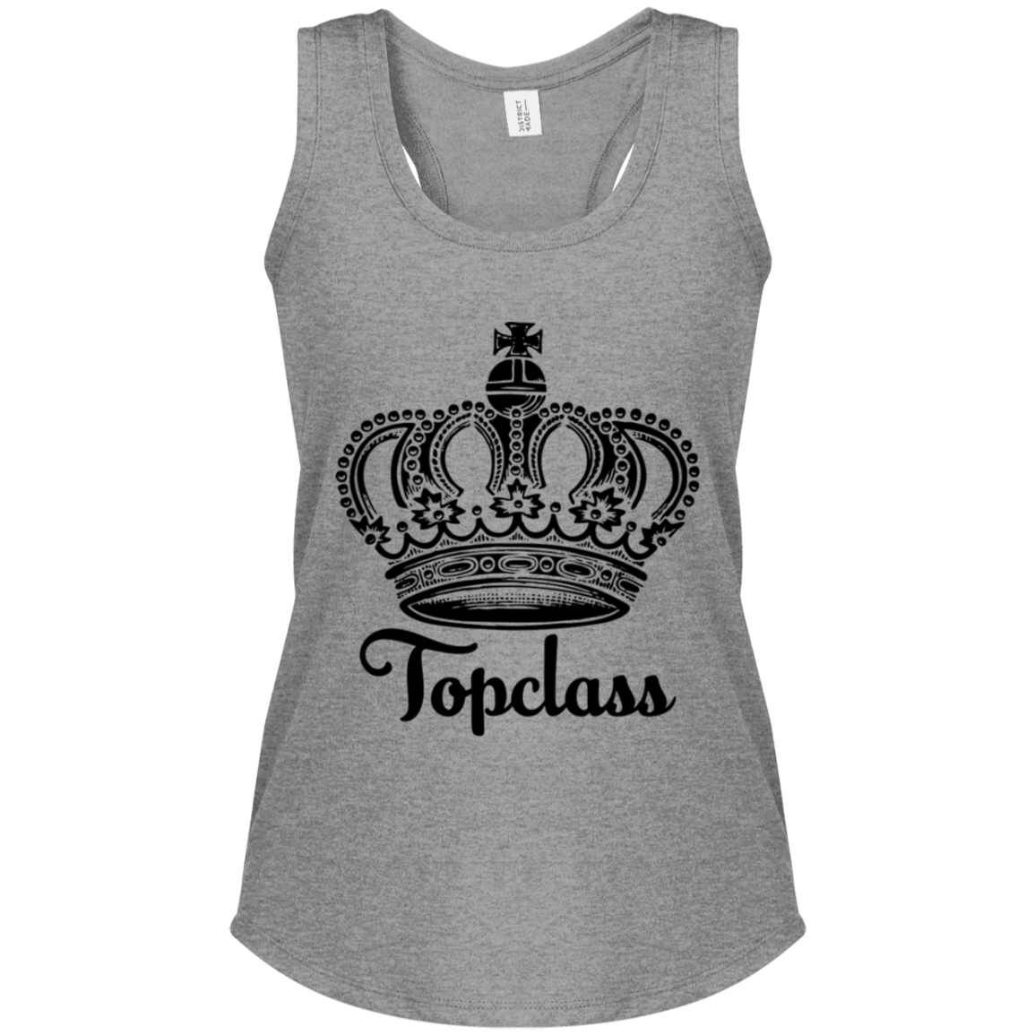 Topclass Black Logo Crown Tank Top