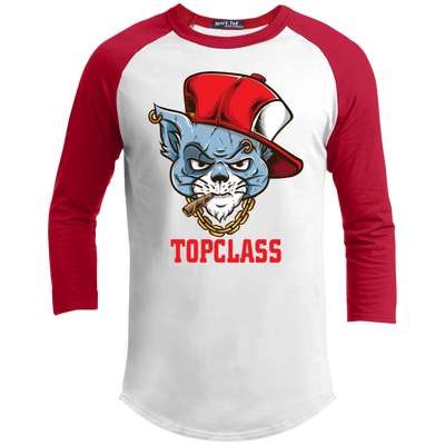 Topclass Pierced Cat Youth Baseball Tshirt