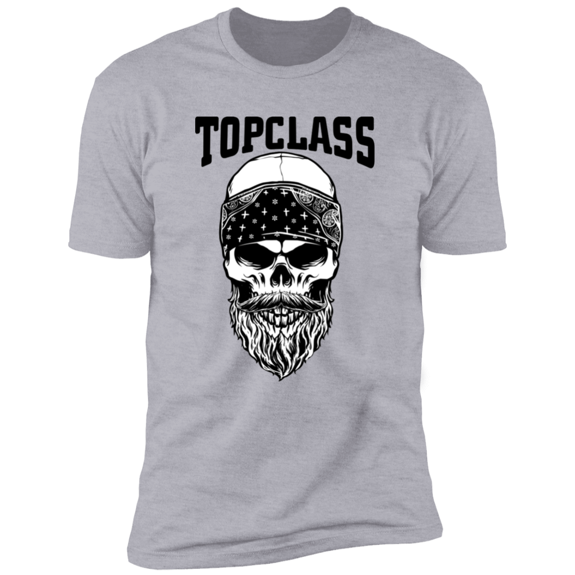 Topclass Bearded Skull and Bandana Tshirt