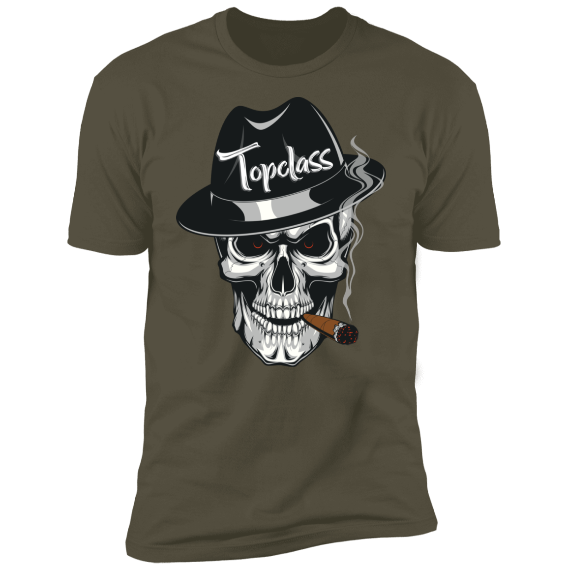 Topclass Skull with cigar T-shirt