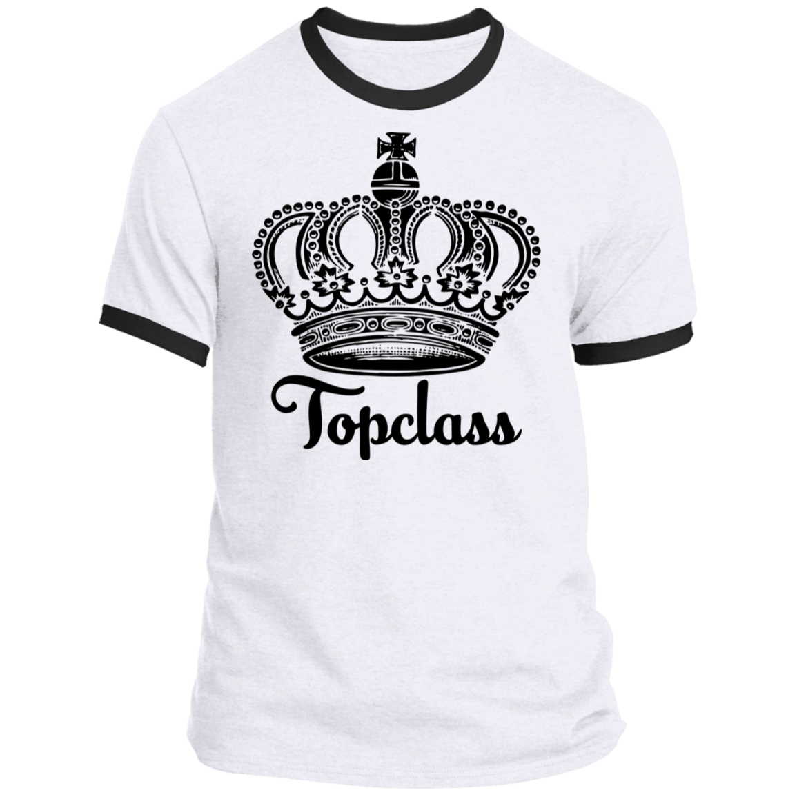 Topclass White Logo Crown Tshirt