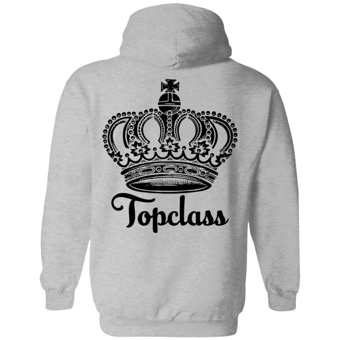 Topclass Black Crown Logo Hoodie