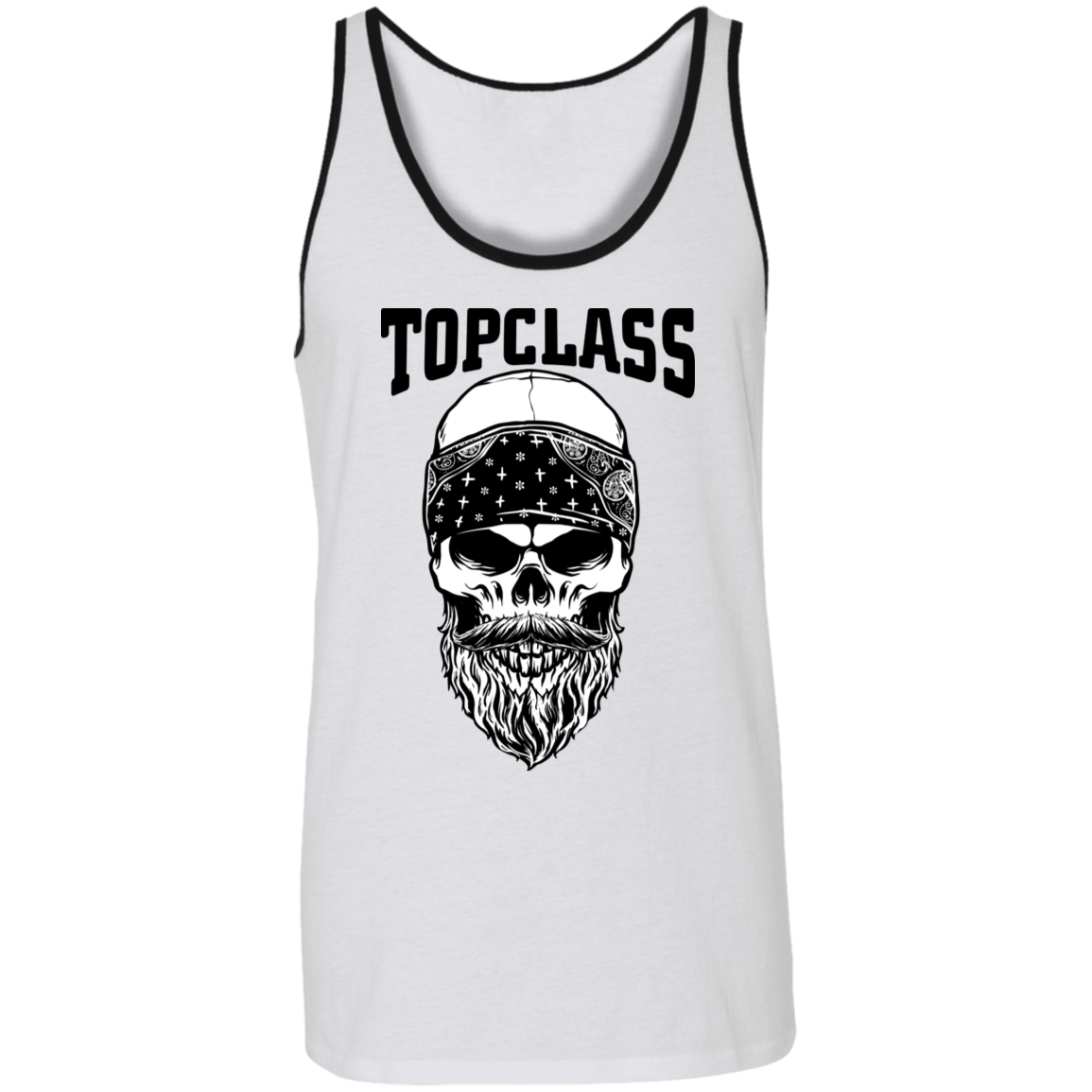 Topclass Bearded Skull and Bandana Tank Top