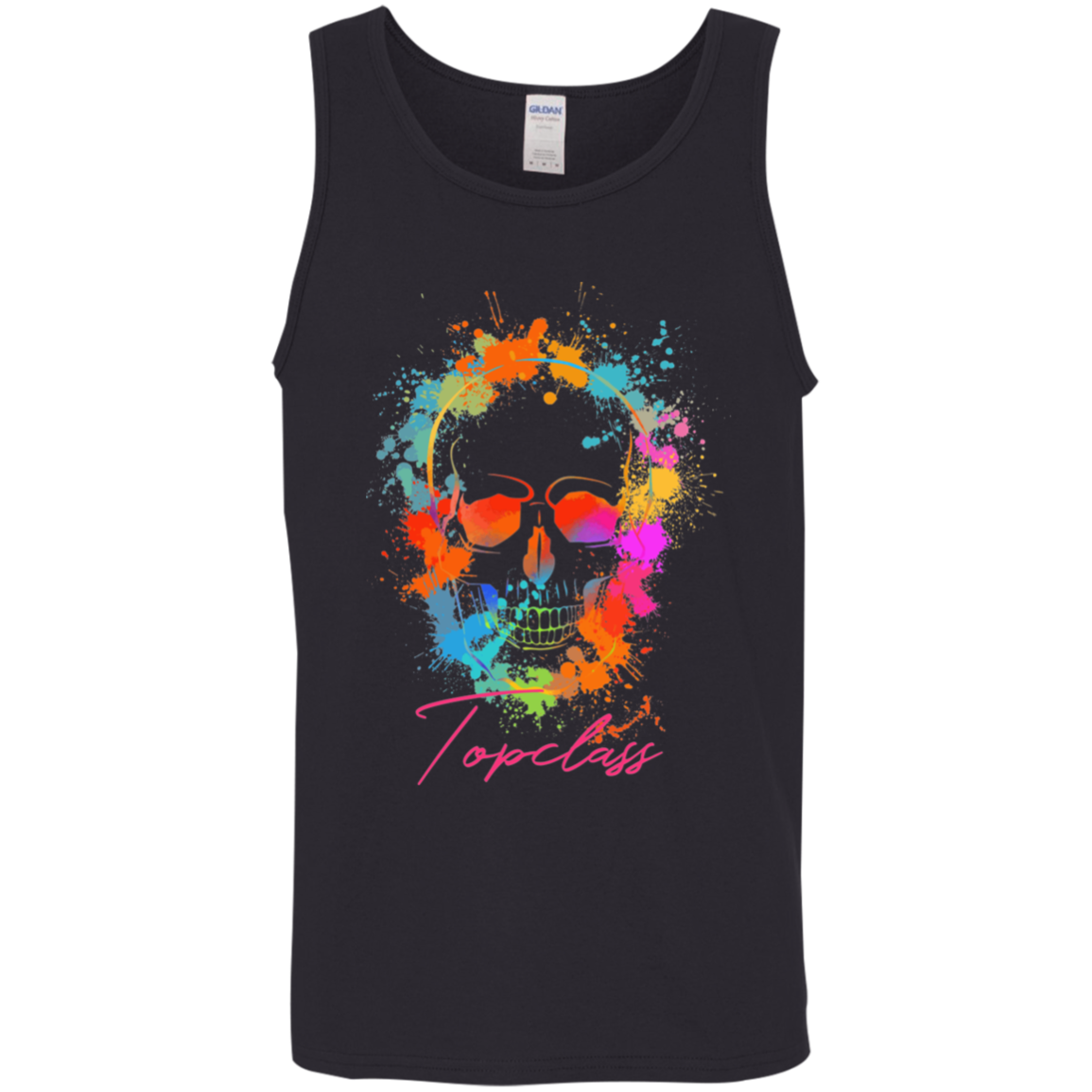 colorful skull Tank Top - Topclass Mafia