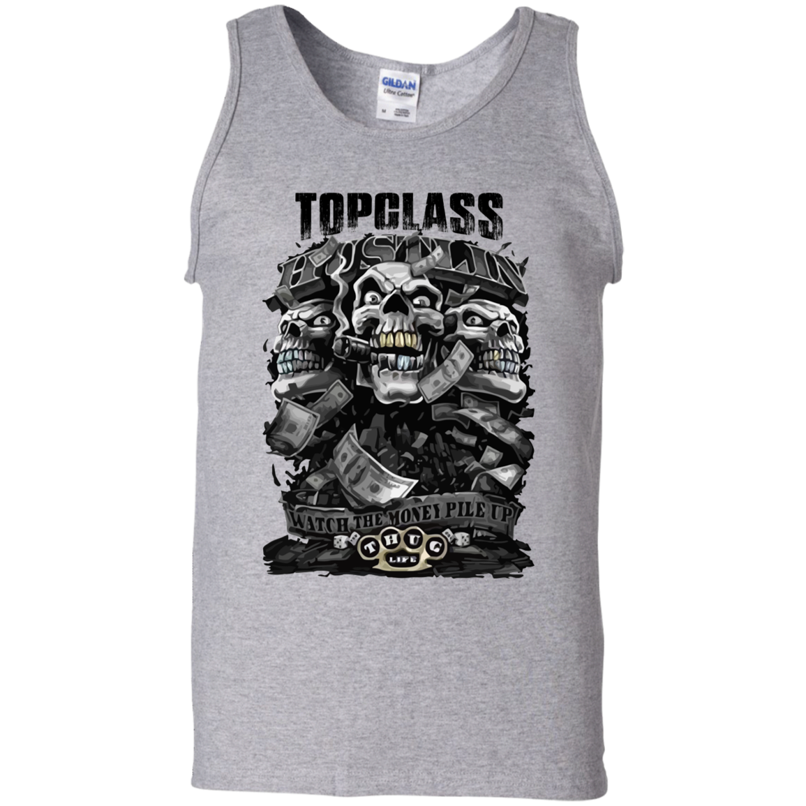 Topclass stack of money skull - Topclass Mafia