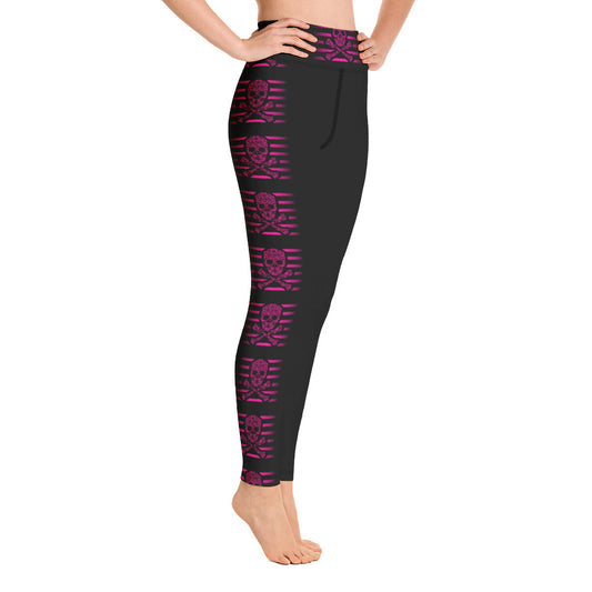 Topclass Pink Skull and Bones Leggings