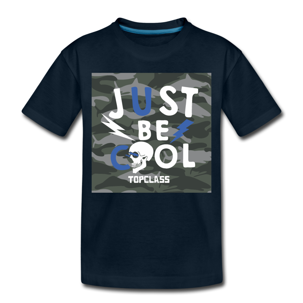 Topclass Just Be Cool Toddler Tshirt - deep navy