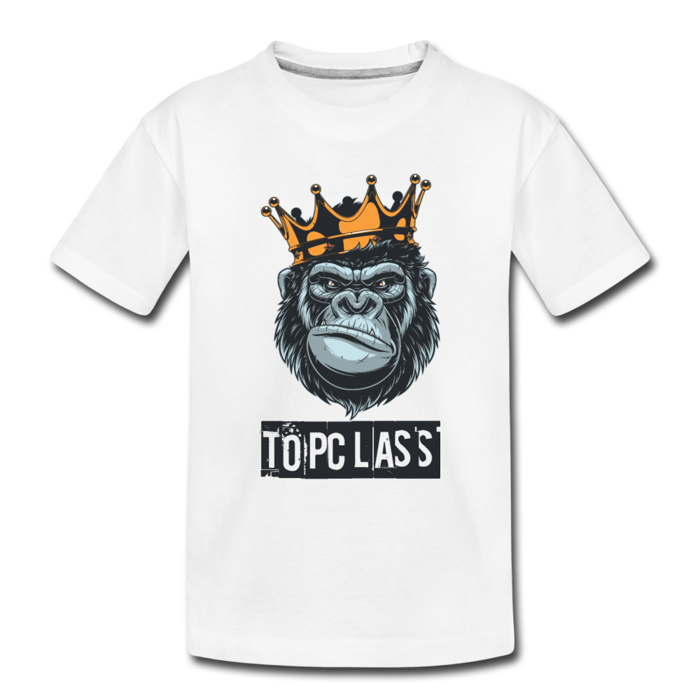 Topclass Gorilla Toddler Tshirt - white