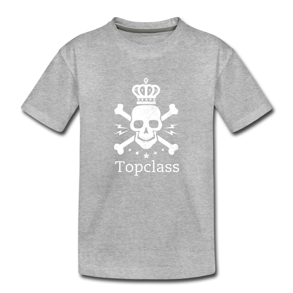 Topclass Skull and Bones Toddler Tshirt - heather gray