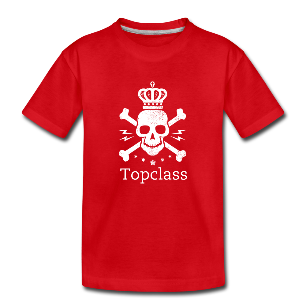 Topclass Skull and Bones Toddler Tshirt - red