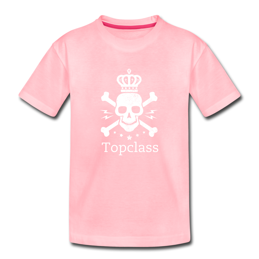 Topclass Skull and Bones Toddler Tshirt - pink