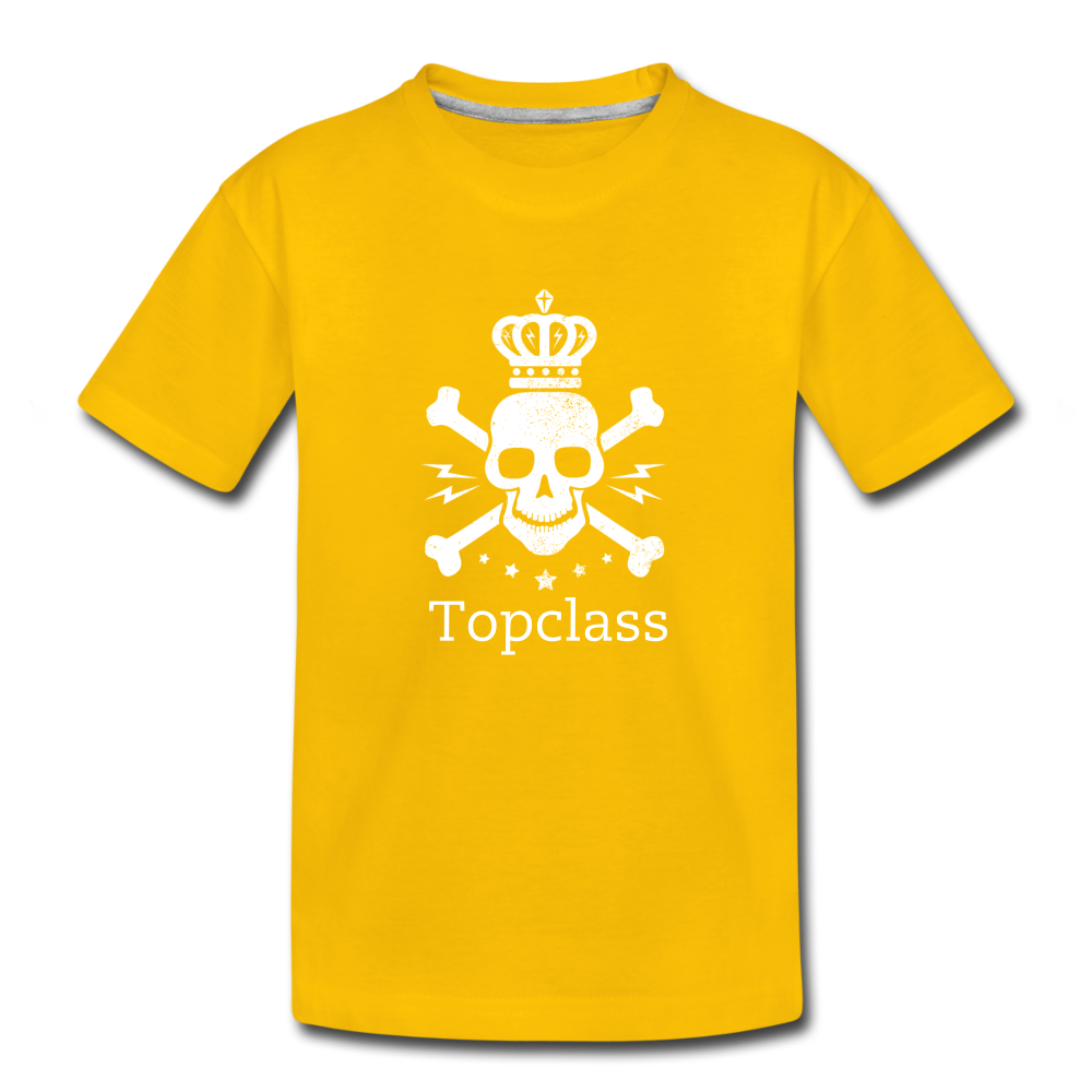 Topclass Skull and Bones Toddler Tshirt - sun yellow