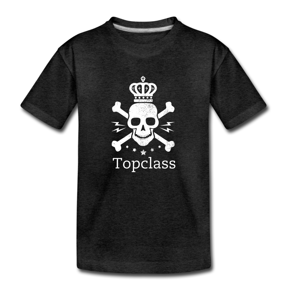 Topclass Skull and Bones Toddler Tshirt - charcoal gray