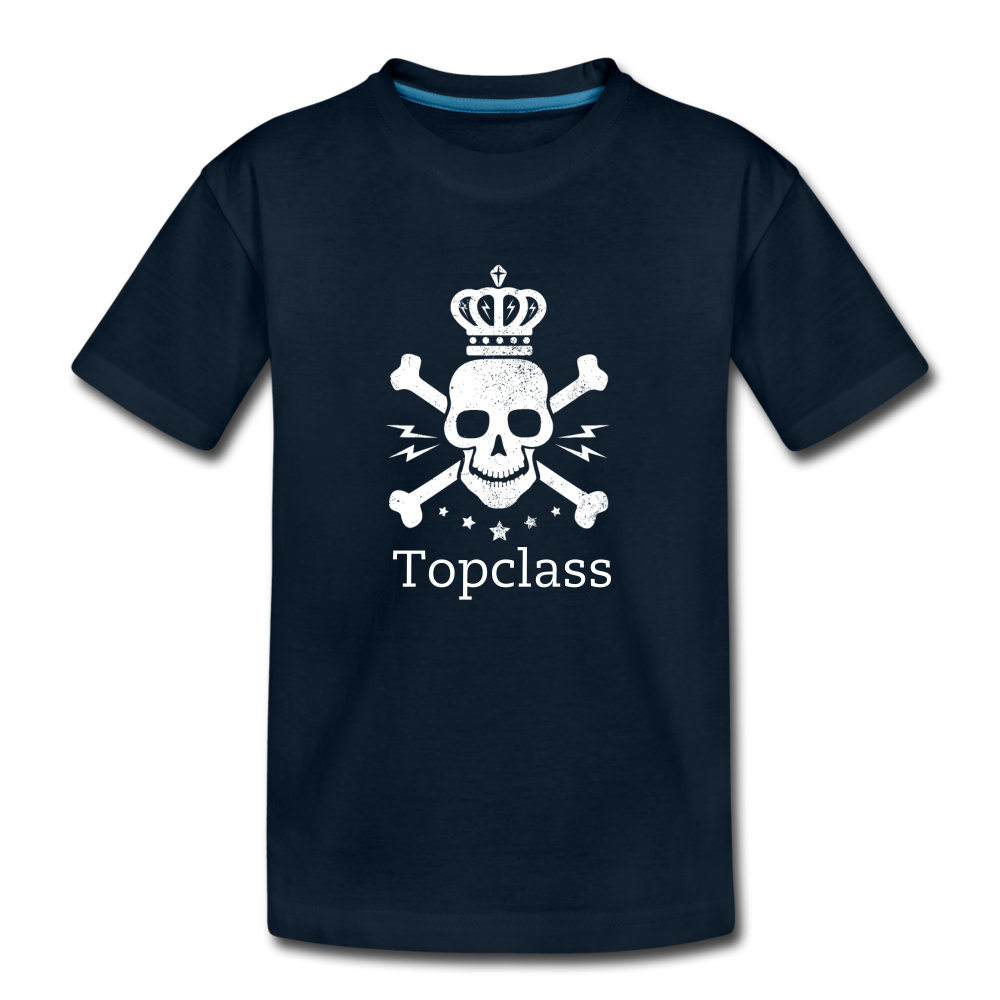 Topclass Skull and Bones Toddler Tshirt - deep navy