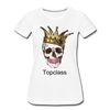 Topclass Womens skull and crown - white