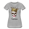 Topclass Womens skull and crown - heather gray