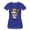 Topclass Womens skull and crown - royal blue