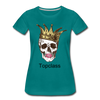 Topclass Womens skull and crown - teal