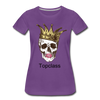 Topclass Womens skull and crown - purple