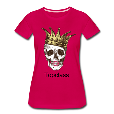 Topclass Womens skull and crown - dark pink