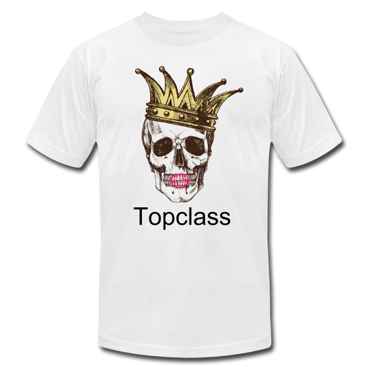 Topclass skull and crown womens tshirt - white