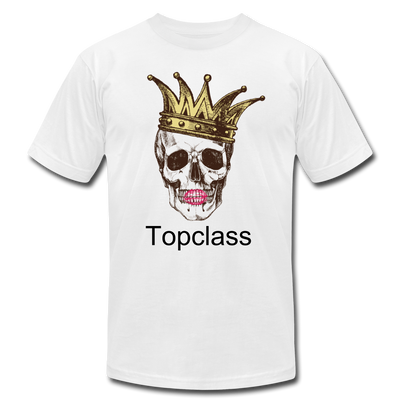 Topclass skull and crown womens tshirt - white