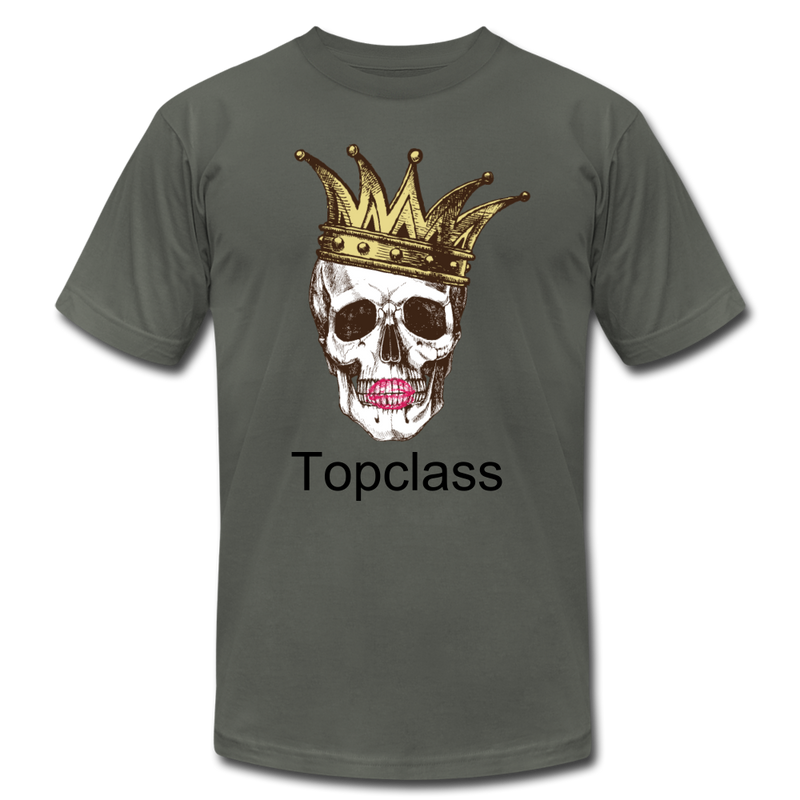Topclass skull and crown womens tshirt - white