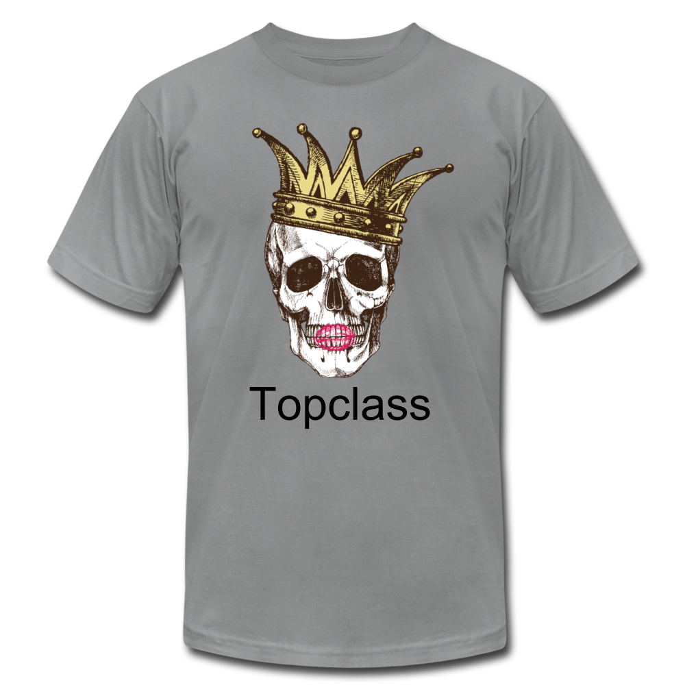 Topclass skull and crown womens tshirt - slate