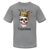 Topclass skull and crown womens tshirt - slate