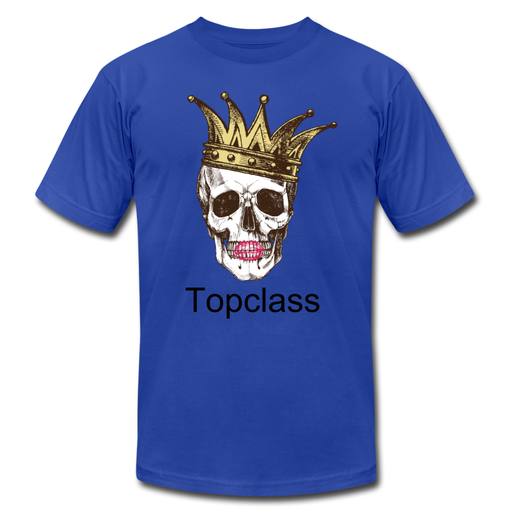 Topclass skull and crown womens tshirt - royal blue