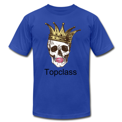 Topclass skull and crown womens tshirt - royal blue