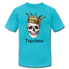 Topclass skull and crown womens tshirt - turquoise