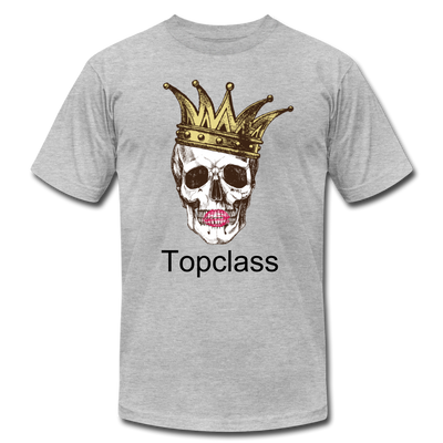 Topclass skull and crown womens tshirt - heather gray