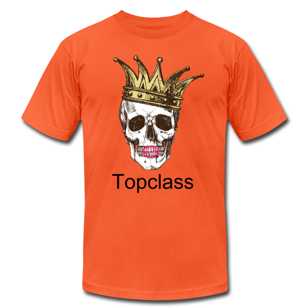 Topclass skull and crown womens tshirt - orange