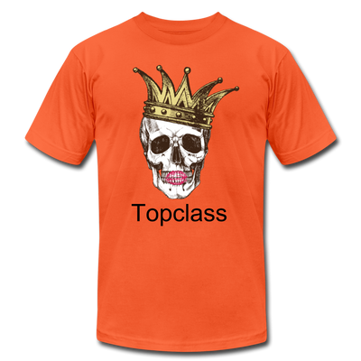 Topclass skull and crown womens tshirt - orange