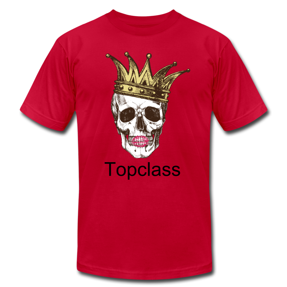 Topclass skull and crown womens tshirt - red