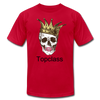 Topclass skull and crown womens tshirt - red
