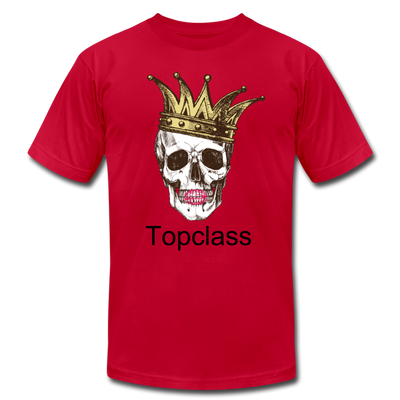 Topclass skull and crown womens tshirt - red