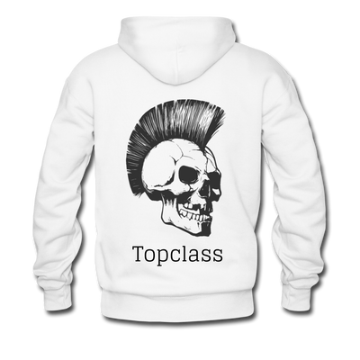 Topclass Skull with Mohawk Hoodie - white