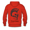 Topclass Skull with Mohawk Hoodie - red