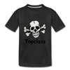 Topclass Youth Tshirt Skull and Bones - black