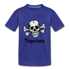Topclass Youth Tshirt Skull and Bones - royal blue
