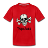 Topclass Youth Tshirt Skull and Bones - red