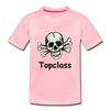 Topclass Youth Tshirt Skull and Bones - pink