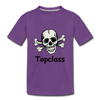 Topclass Youth Tshirt Skull and Bones - purple
